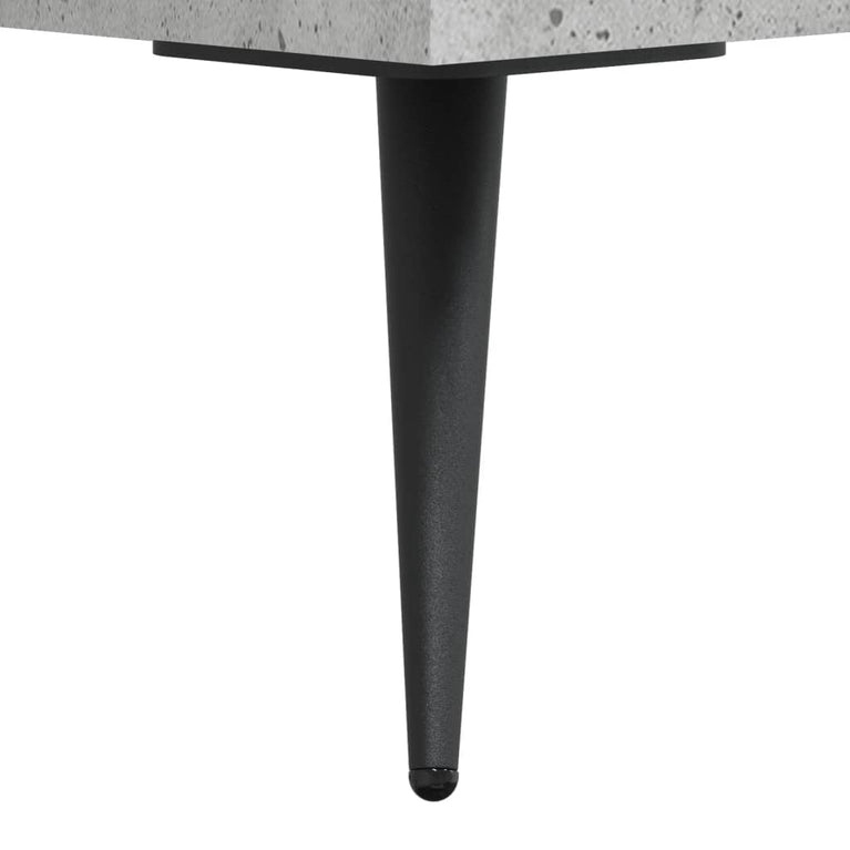 Nachtkastje 40x35x47,5 cm bewerkt hout betongrijs MeubelReus