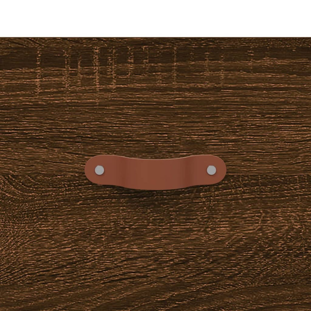 Nachtkastje 40x35x47,5 cm bewerkt hout bruin eikenkleur MeubelReus