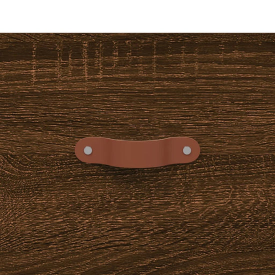 Nachtkastje 40x35x47,5 cm bewerkt hout bruin eikenkleur MeubelReus