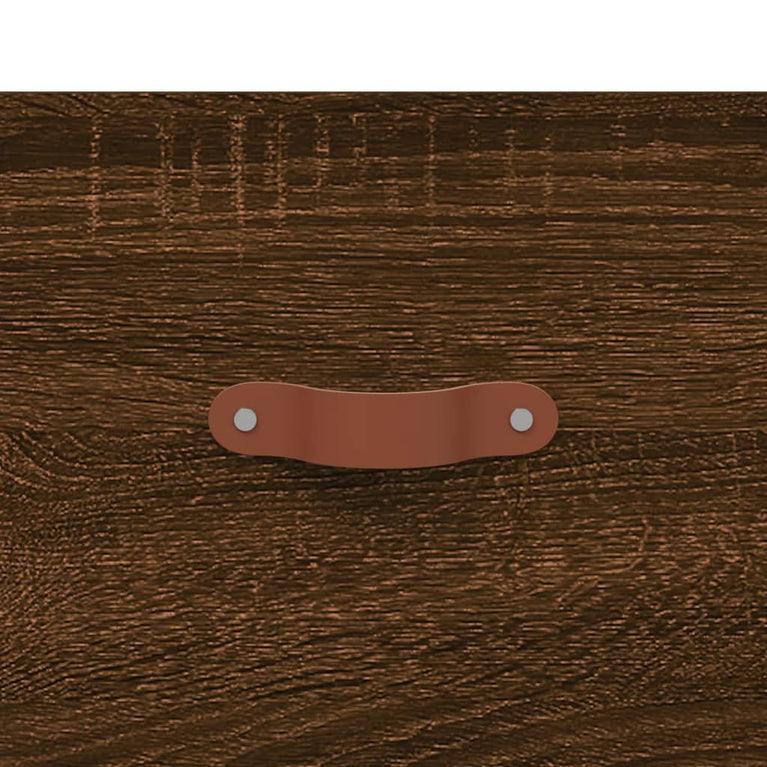 Nachtkastje 40x35x47,5 cm bewerkt hout bruin eikenkleur MeubelReus