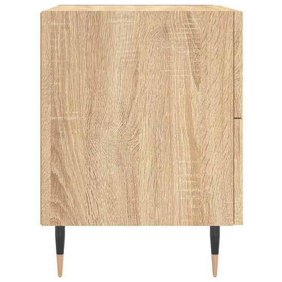 Nachtkastje 40x35x47,5 cm bewerkt hout sonoma eikenkleurig MeubelReus