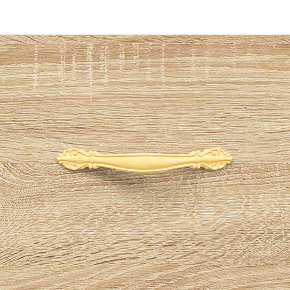 Nachtkastje 40x35x47,5 cm bewerkt hout sonoma eikenkleurig MeubelReus