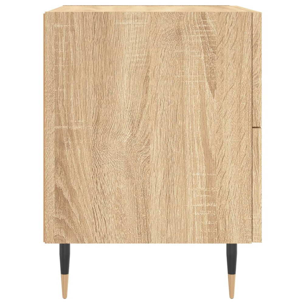 Nachtkastjes 2 st 40x35x47,5 cm bewerkt hout sonoma eikenkleur MeubelReus