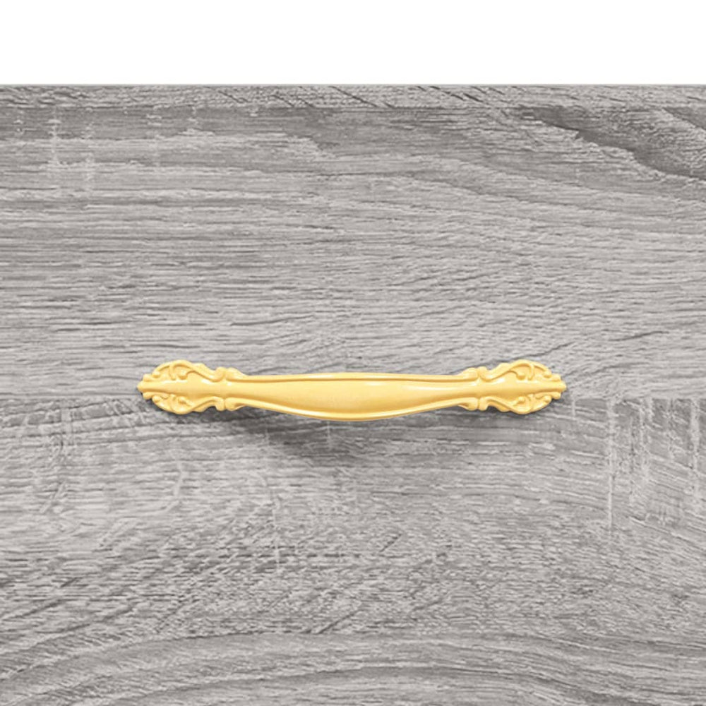 Nachtkastje 40x35x47,5 cm bewerkt hout grijs sonoma eikenkleur MeubelReus