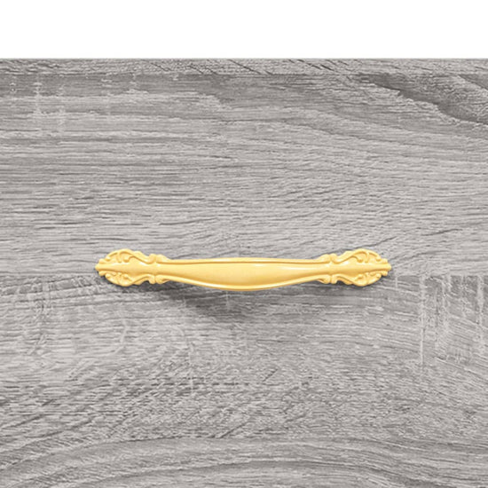 Nachtkastje 40x35x47,5 cm bewerkt hout grijs sonoma eikenkleur MeubelReus