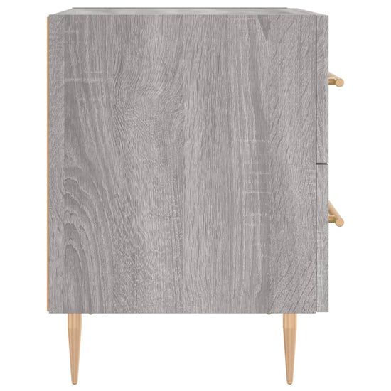 Nachtkastjes 2 st 40x35x47,5 cm bewerkt hout grijs sonoma eiken MeubelReus
