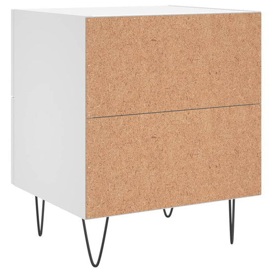 Nachtkastjes 2 st 40x35x47,5 cm bewerkt hout wit MeubelReus