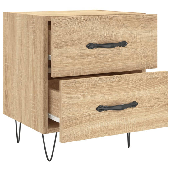 Nachtkastjes 2 st 40x35x47,5 cm bewerkt hout sonoma eikenkleur MeubelReus