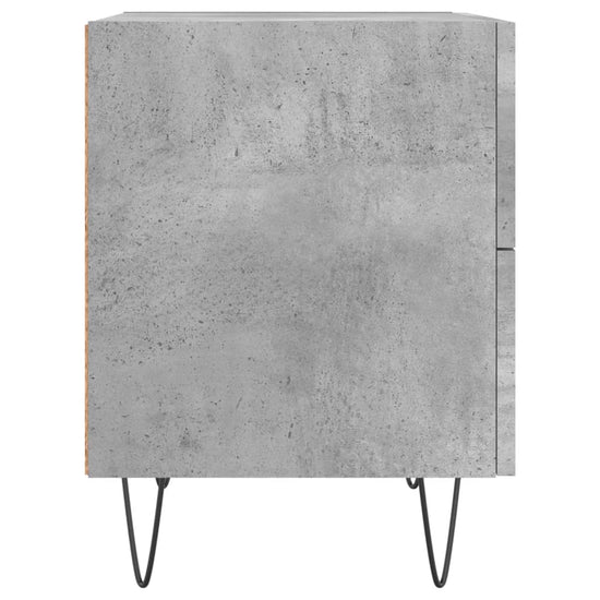Nachtkastje 40x35x47,5 cm bewerkt hout betongrijs MeubelReus