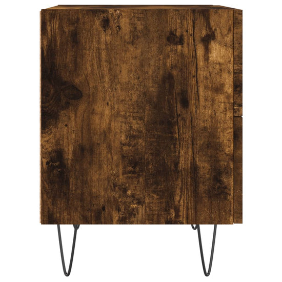 Nachtkastjes 2 st 40x35x47,5 cm bewerkt hout gerookt eikenkleur MeubelReus