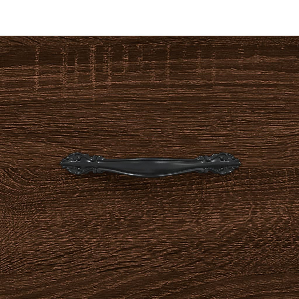 Nachtkastje 40x35x47,5 cm bewerkt hout bruin eikenkleur MeubelReus