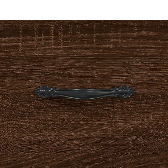 Nachtkastje 40x35x47,5 cm bewerkt hout bruin eikenkleur MeubelReus