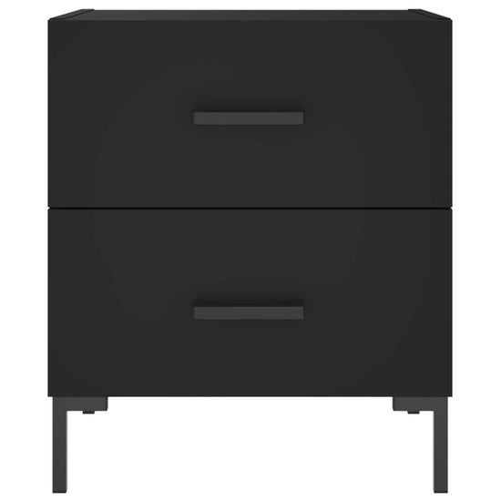 Nachtkastjes 2 st 40x35x47,5 cm bewerkt hout zwart MeubelReus