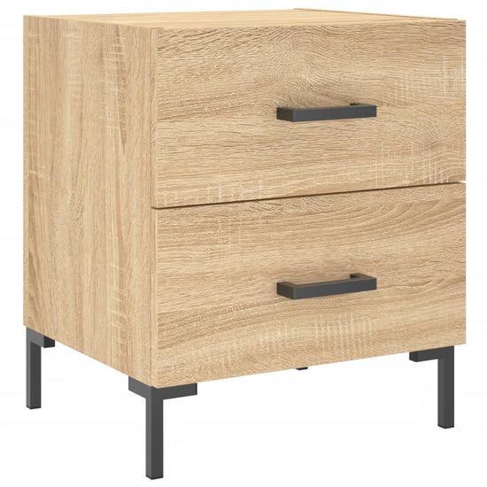 Nachtkastjes 2 st 40x35x47,5 cm bewerkt hout sonoma eikenkleur MeubelReus