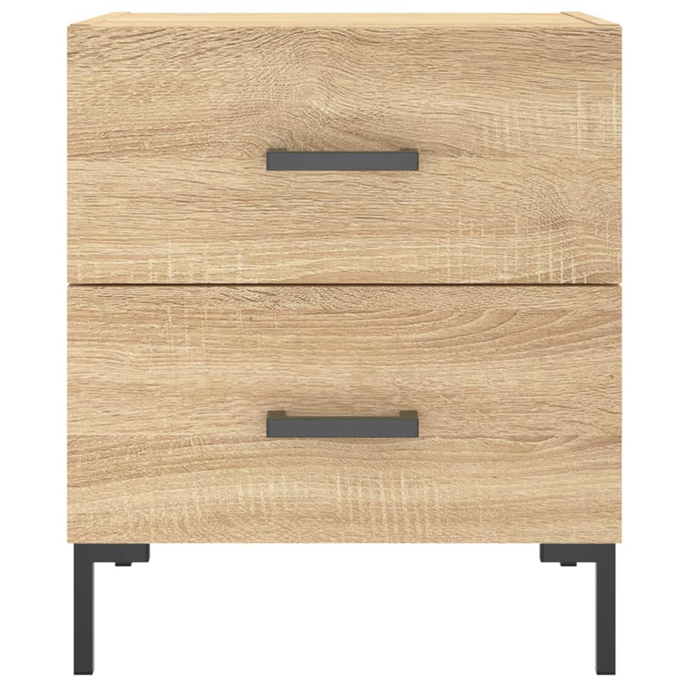 Nachtkastjes 2 st 40x35x47,5 cm bewerkt hout sonoma eikenkleur MeubelReus