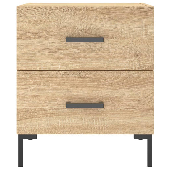 Nachtkastjes 2 st 40x35x47,5 cm bewerkt hout sonoma eikenkleur MeubelReus