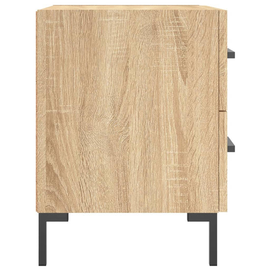 Nachtkastjes 2 st 40x35x47,5 cm bewerkt hout sonoma eikenkleur MeubelReus
