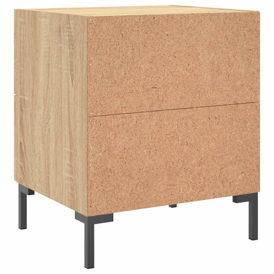 Nachtkastjes 2 st 40x35x47,5 cm bewerkt hout sonoma eikenkleur MeubelReus