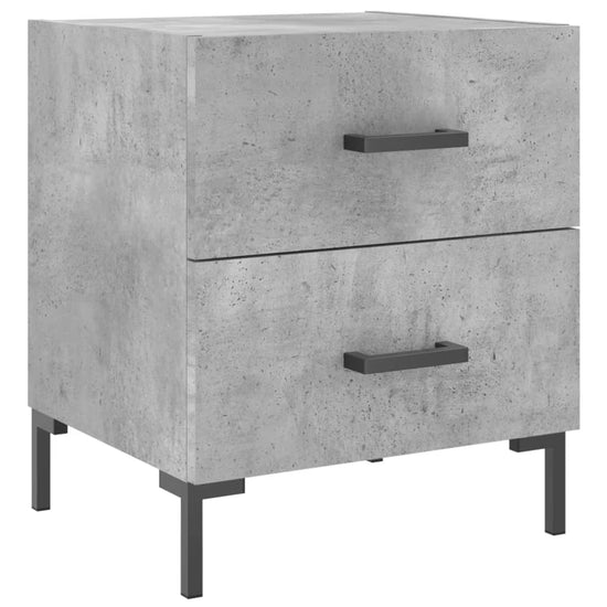 Nachtkastje 40x35x47,5 cm bewerkt hout betongrijs MeubelReus