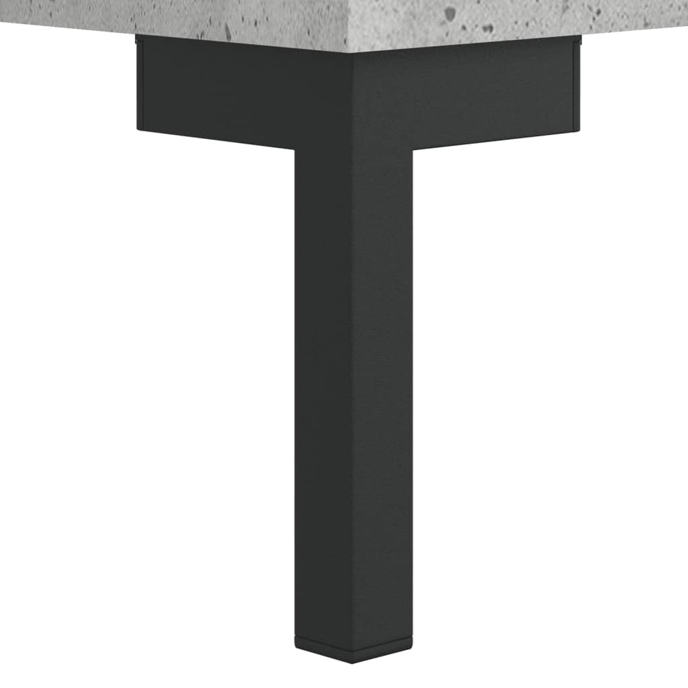 Nachtkastje 40x35x47,5 cm bewerkt hout betongrijs MeubelReus