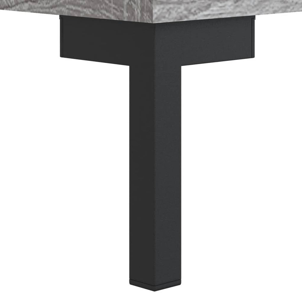 Nachtkastje 40x35x47,5 cm bewerkt hout grijs sonoma eikenkleur MeubelReus