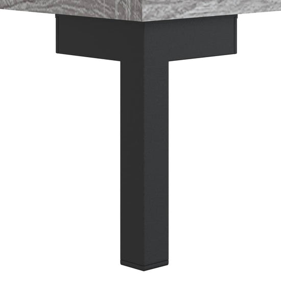 Nachtkastje 40x35x47,5 cm bewerkt hout grijs sonoma eikenkleur MeubelReus