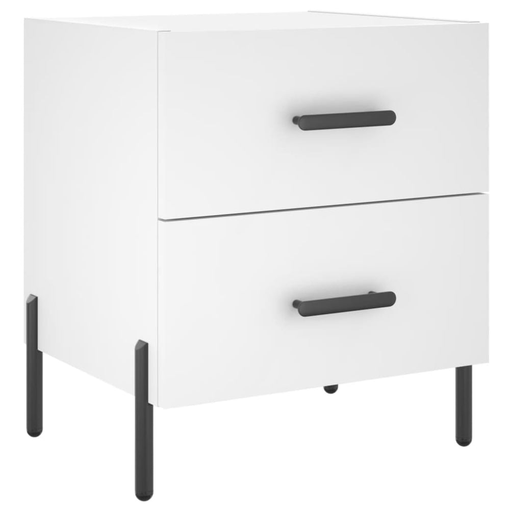 Nachtkastjes 2 st 40x35x47,5 cm bewerkt hout wit MeubelReus