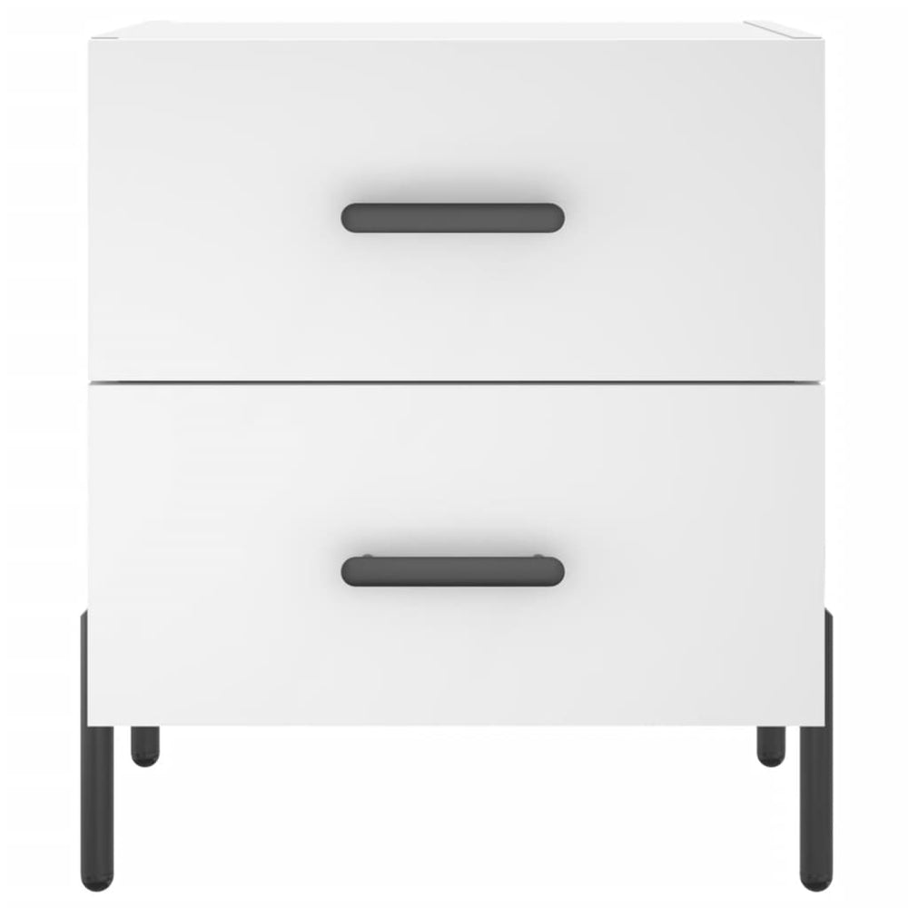 Nachtkastjes 2 st 40x35x47,5 cm bewerkt hout wit MeubelReus