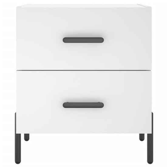 Nachtkastjes 2 st 40x35x47,5 cm bewerkt hout wit MeubelReus