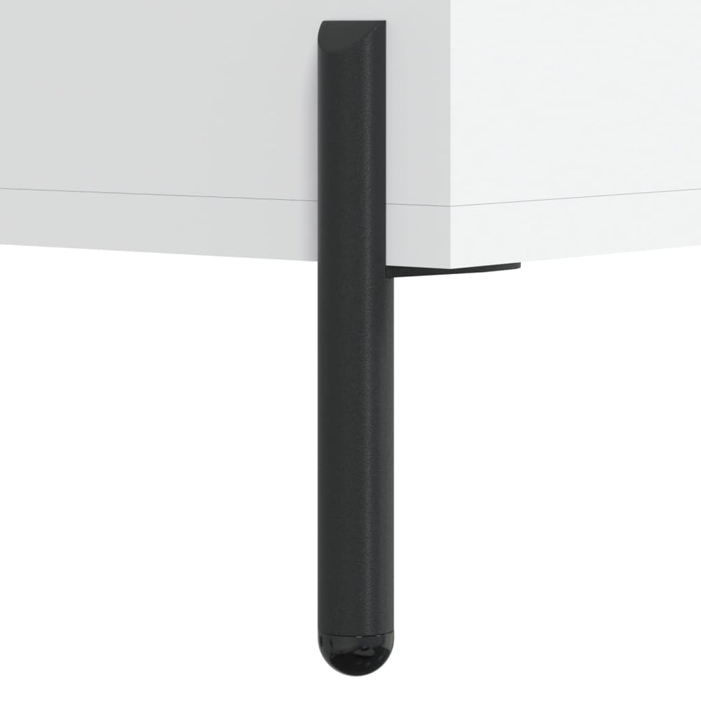 Nachtkastjes 2 st 40x35x47,5 cm bewerkt hout wit MeubelReus