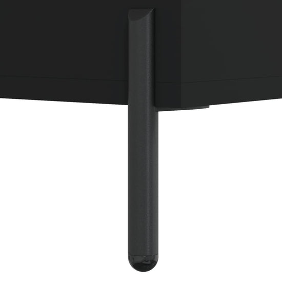Nachtkastjes 2 st 40x35x47,5 cm bewerkt hout zwart MeubelReus