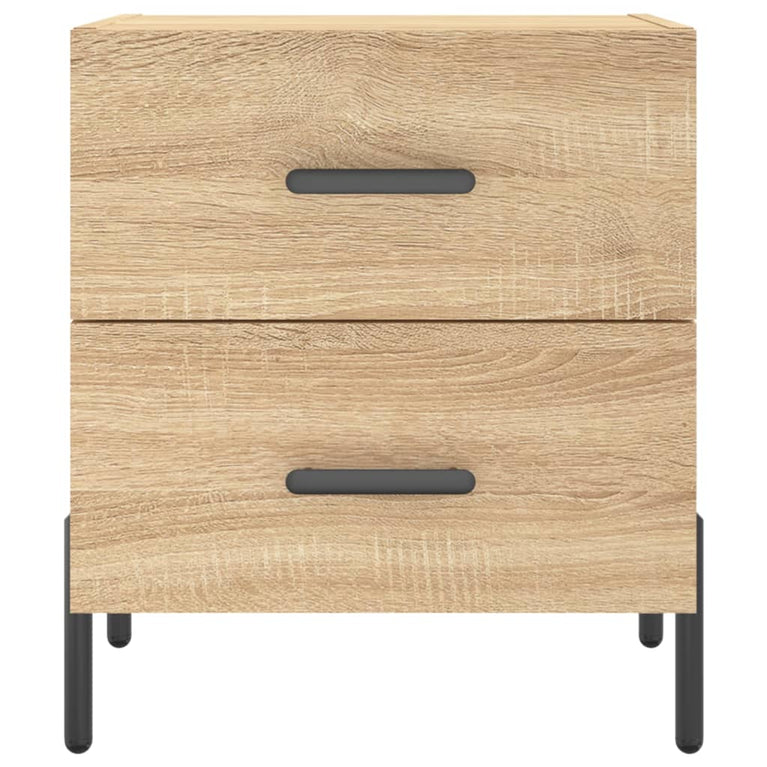 Nachtkastjes 2 st 40x35x47,5 cm bewerkt hout sonoma eikenkleur MeubelReus