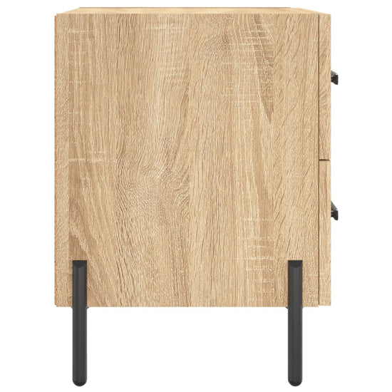 Nachtkastjes 2 st 40x35x47,5 cm bewerkt hout sonoma eikenkleur MeubelReus