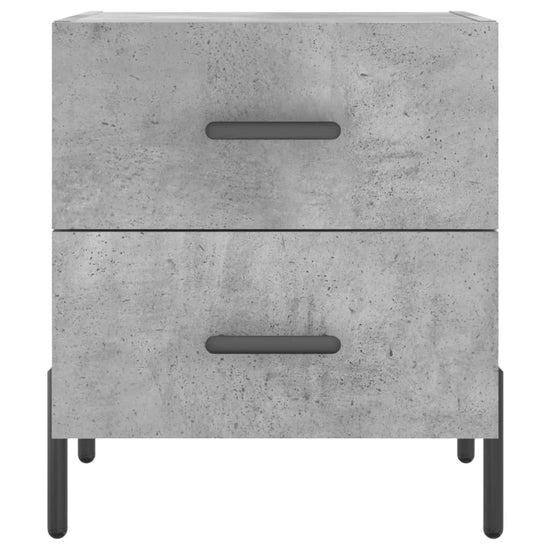 Nachtkastje 40x35x47,5 cm bewerkt hout betongrijs MeubelReus
