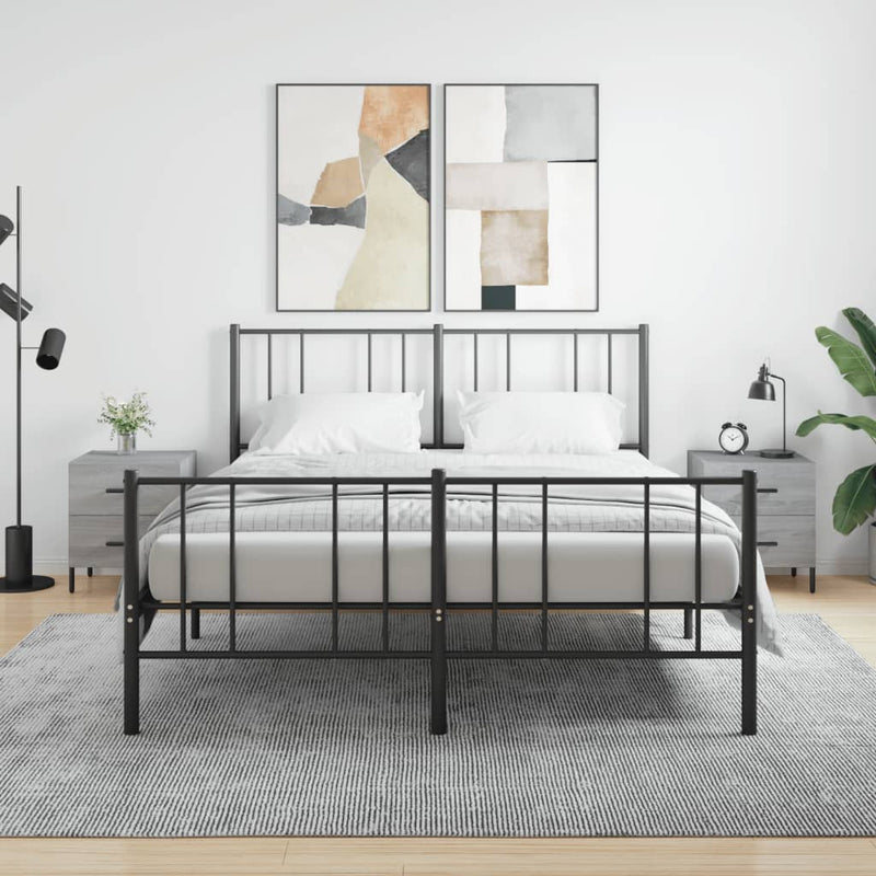 Nachtkastjes 2 st 40x35x47,5 cm bewerkt hout grijs sonoma eiken MeubelReus