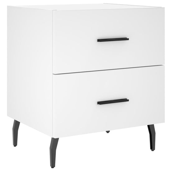 Nachtkastjes 2 st 40x35x47,5 cm bewerkt hout wit MeubelReus