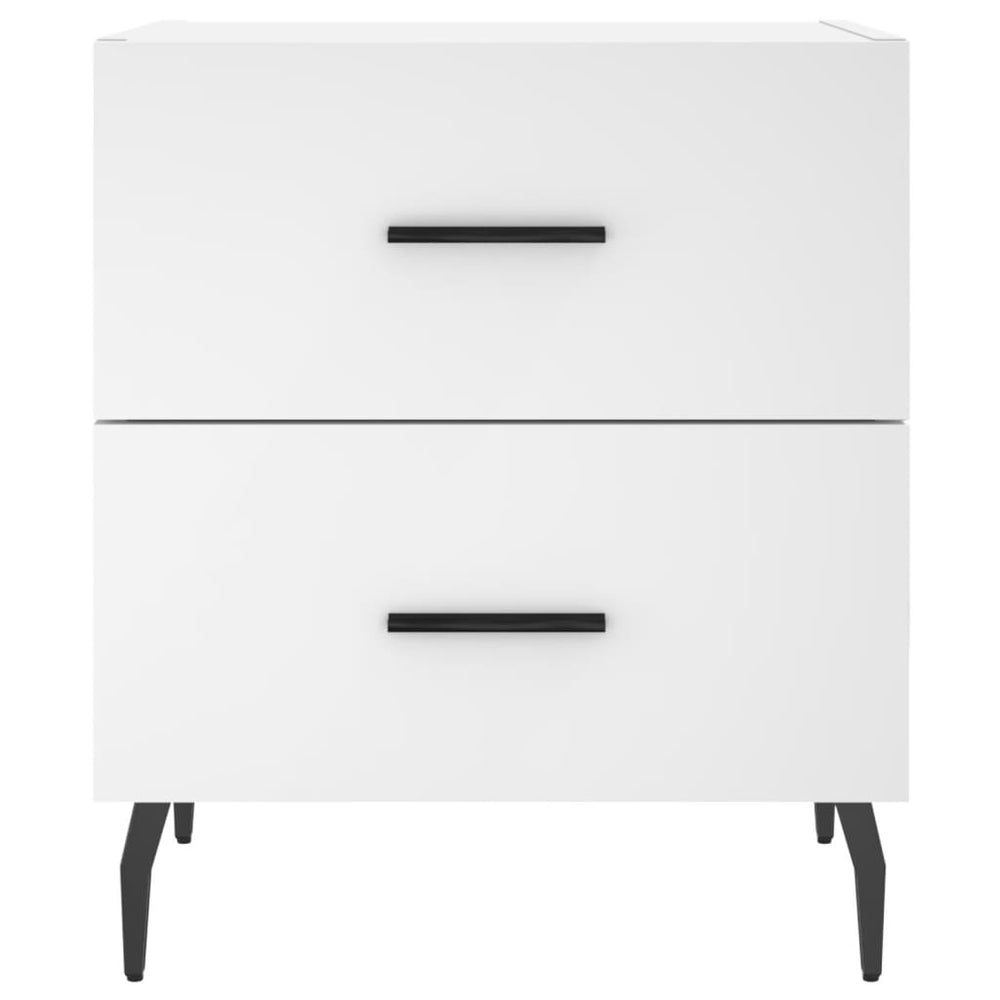 Nachtkastjes 2 st 40x35x47,5 cm bewerkt hout wit MeubelReus