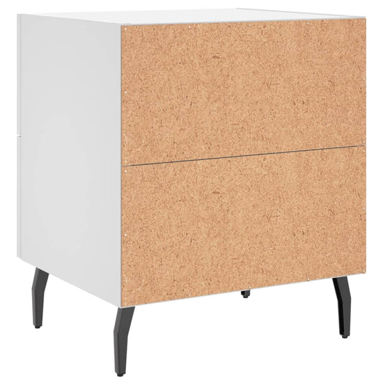 Nachtkastjes 2 st 40x35x47,5 cm bewerkt hout wit MeubelReus