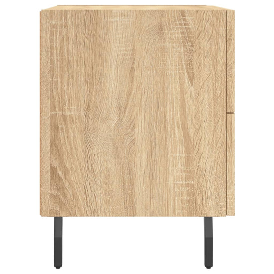 Nachtkastje 40x35x47,5 cm bewerkt hout sonoma eikenkleurig MeubelReus