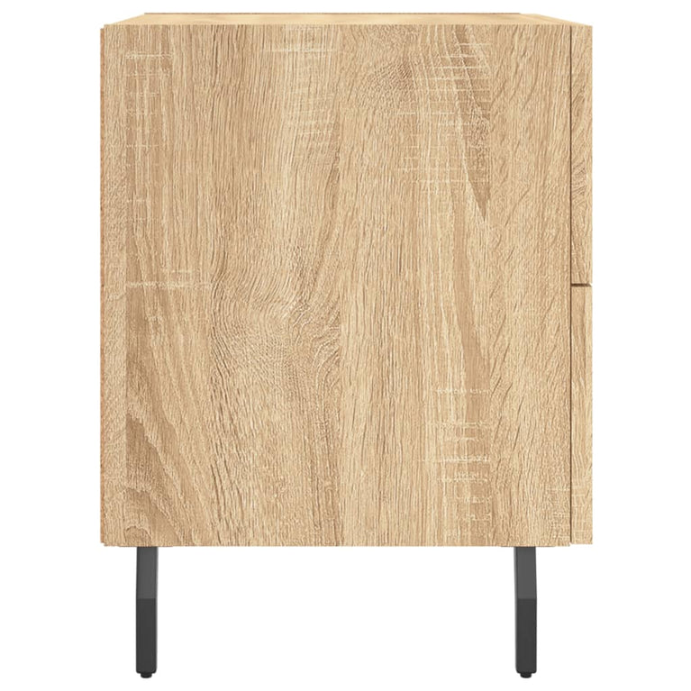 Nachtkastje 40x35x47,5 cm bewerkt hout sonoma eikenkleurig MeubelReus