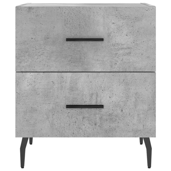 Nachtkastje 40x35x47,5 cm bewerkt hout betongrijs MeubelReus
