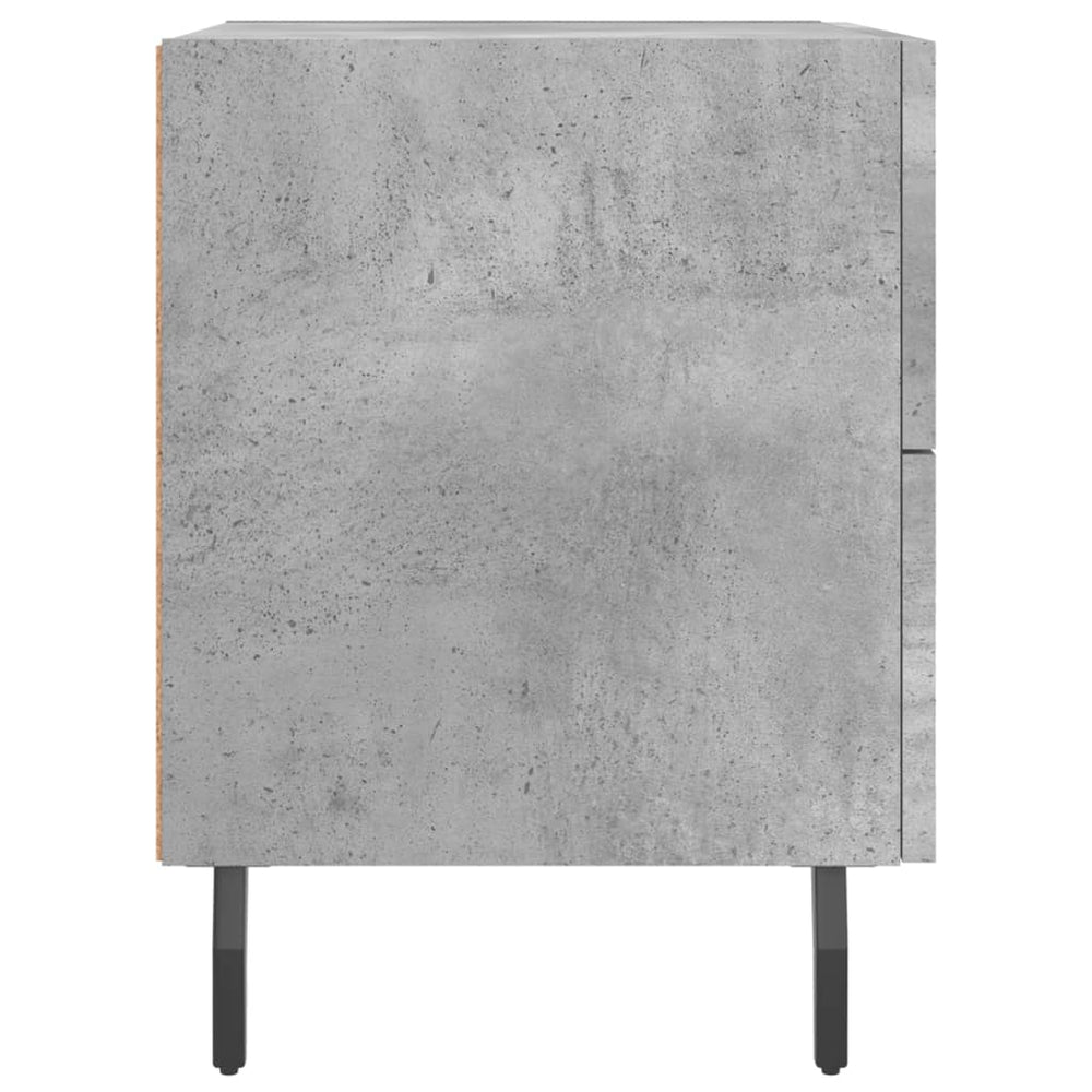 Nachtkastje 40x35x47,5 cm bewerkt hout betongrijs MeubelReus