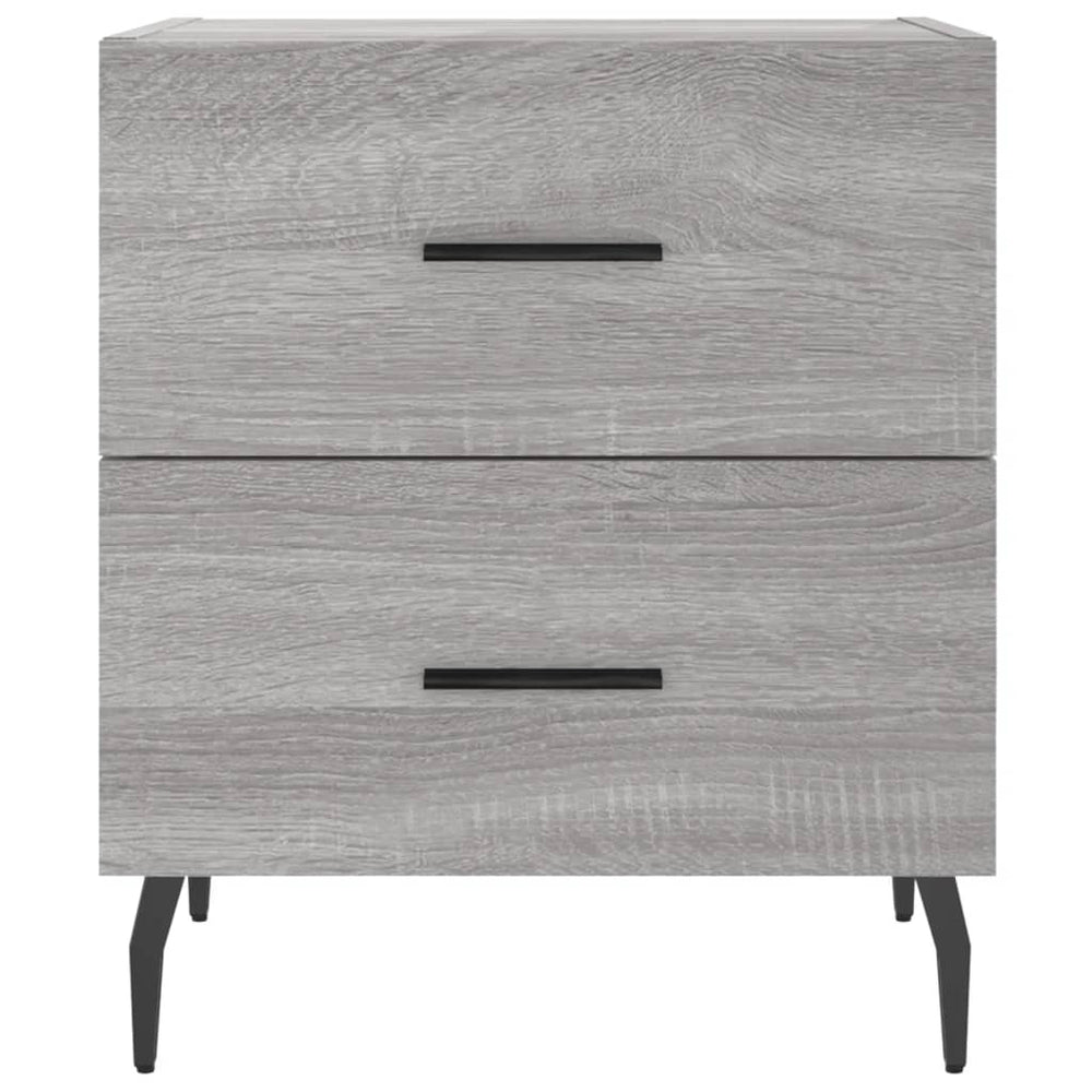 Nachtkastjes 2 st 40x35x47,5 cm bewerkt hout grijs sonoma eiken MeubelReus