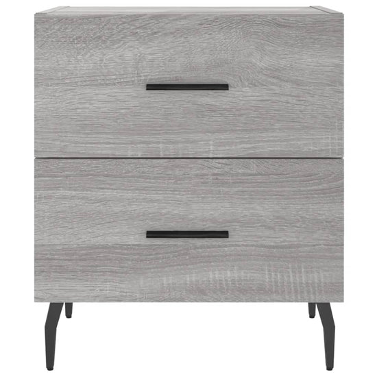 Nachtkastjes 2 st 40x35x47,5 cm bewerkt hout grijs sonoma eiken MeubelReus