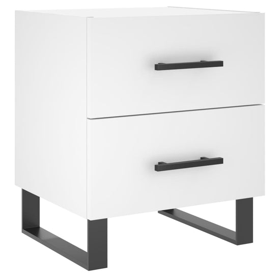 Nachtkastjes 2 st 40x35x47,5 cm bewerkt hout wit MeubelReus