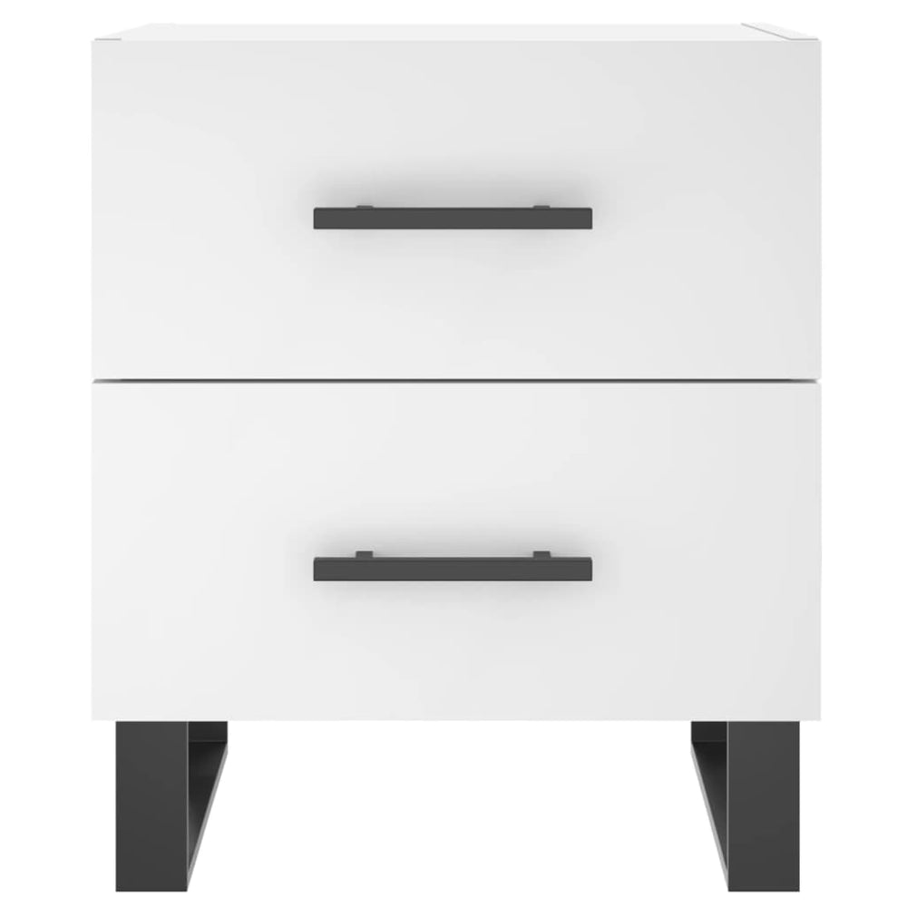 Nachtkastjes 2 st 40x35x47,5 cm bewerkt hout wit MeubelReus