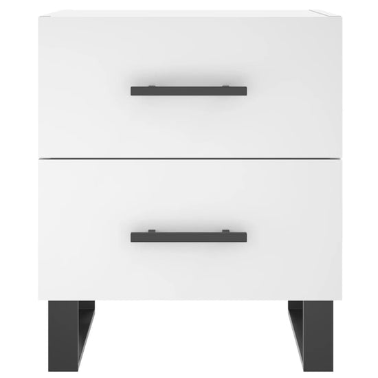 Nachtkastjes 2 st 40x35x47,5 cm bewerkt hout wit MeubelReus