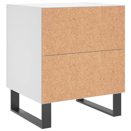 Nachtkastjes 2 st 40x35x47,5 cm bewerkt hout wit MeubelReus
