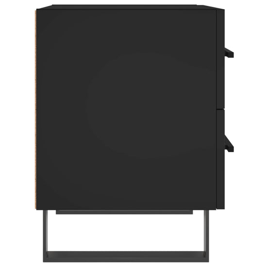 Nachtkastjes 2 st 40x35x47,5 cm bewerkt hout zwart MeubelReus