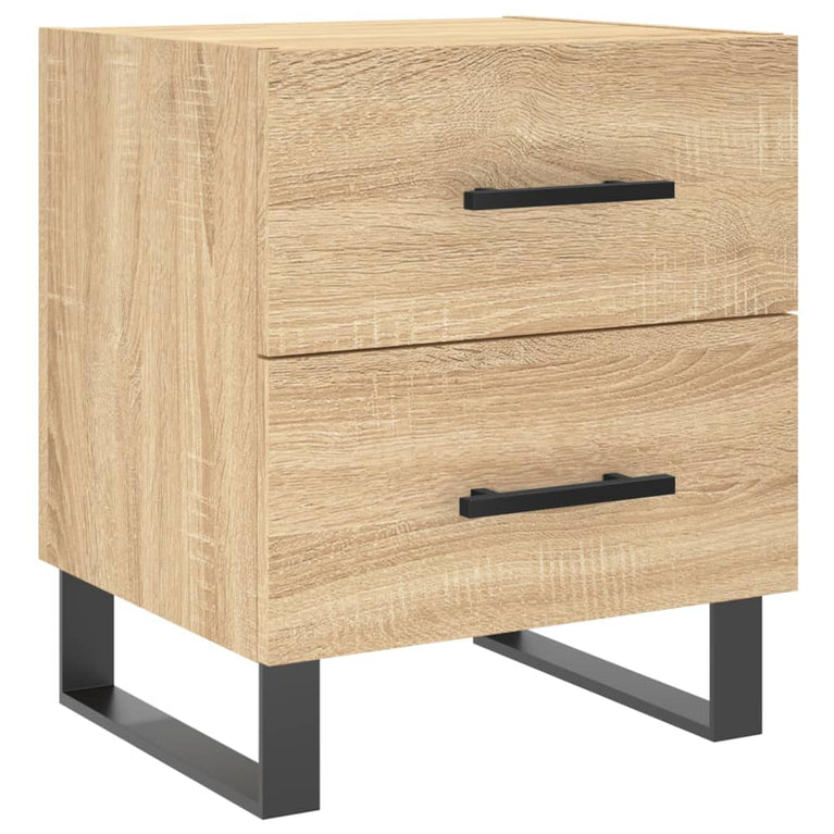 Nachtkastjes 2 st 40x35x47,5 cm bewerkt hout sonoma eikenkleur MeubelReus